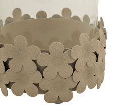 CANDLE HOLDER DUNE C/GLASS CM Ø12X16 