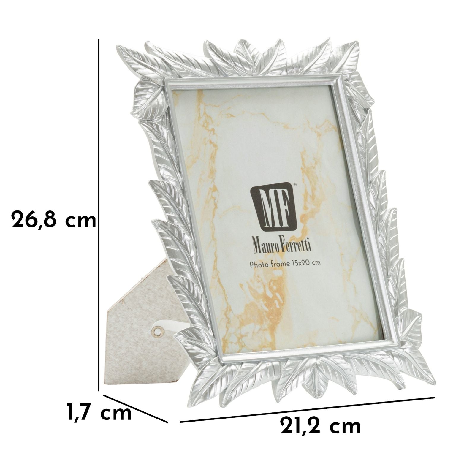 LEAVY FRAME SILVER CM 21,2X1,7X26,8 (INTERNAL MEASURE CM 15X20) 