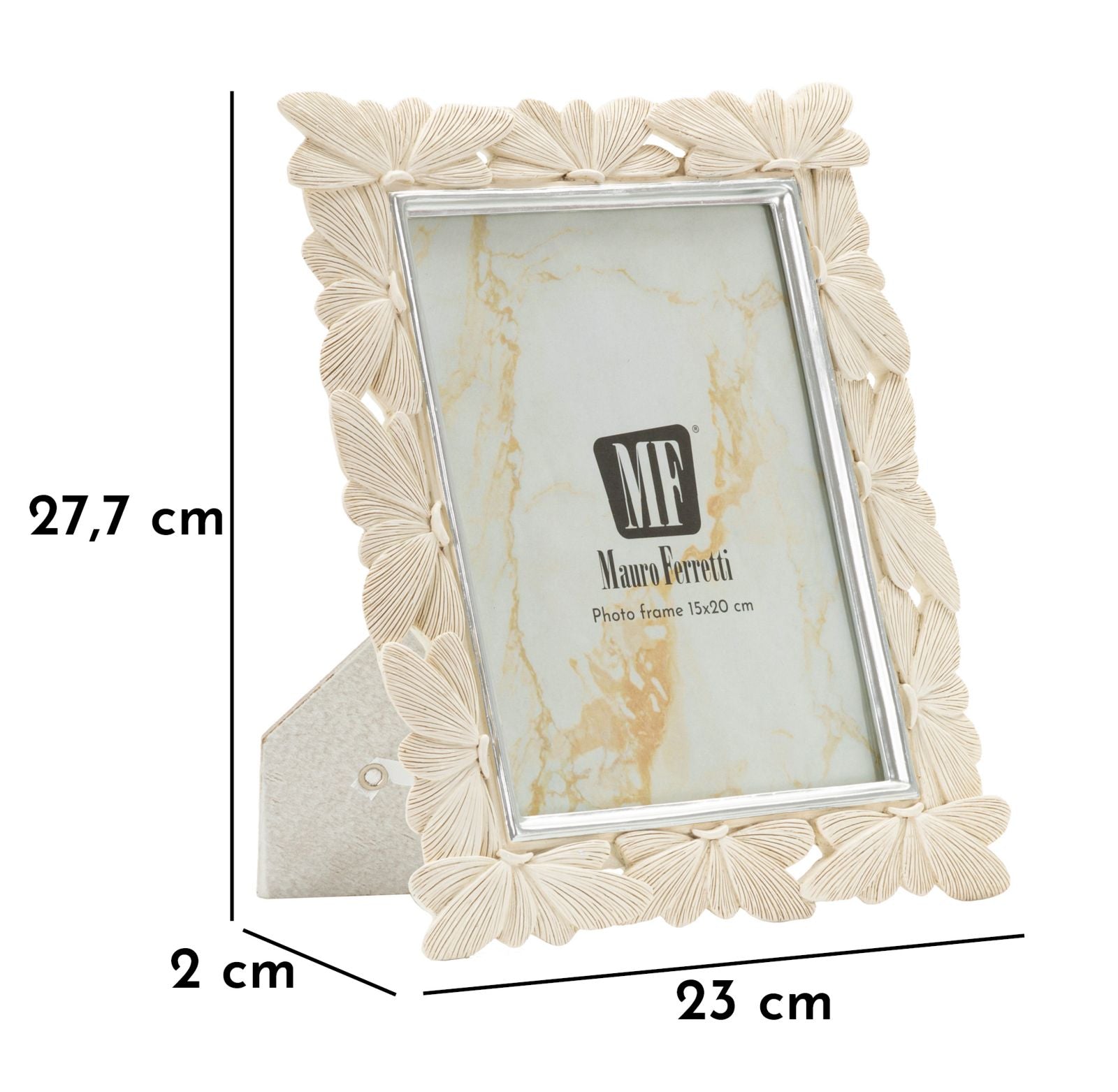 BUTTERFLY FRAME CM 23X27,7X2 (INTERNAL MEASURE CM 15X20) _x000D_
