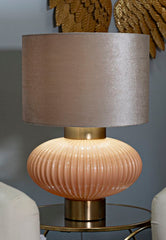 PERLY TABLE LAMP -W- CM Ø33X49
