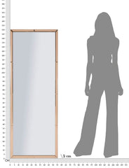 WALL MIRROR BERLIN PINK CM 55X2X150 ( INSIDE MIRROR SIZE CM 49X143,5)