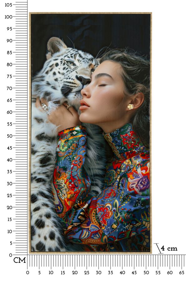 MOIRA LACQUERED CANVAS WITH FRAME -A- CM 52X4X102