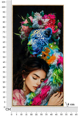 MOIRA LACQUERED CANVAS WITH FRAME -B- CM 52X4X102