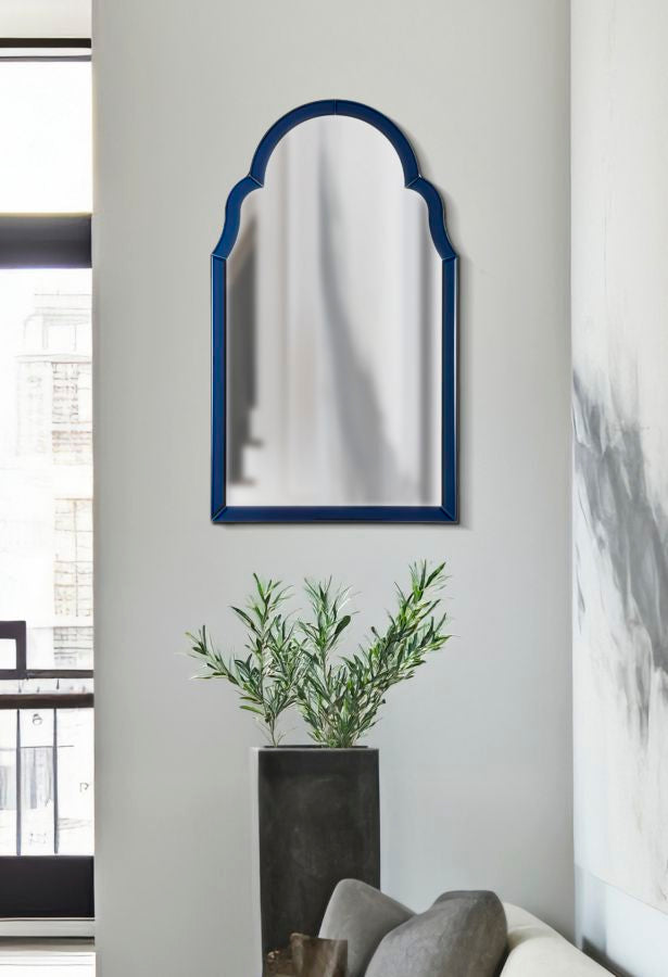 TANGIER BLUE WALL MIRROR CM 47X1X80 (  INSIDE MIRROR SIZE CM 41X74)