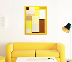 ACRYLIC LACQUERED CANVAS PRINT WITH FRAME -A- CM 60X3,3X80