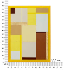 ACRYLIC LACQUERED CANVAS PRINT WITH FRAME -A- CM 60X3,3X80