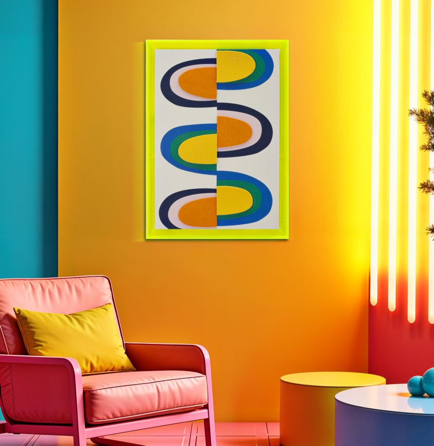 POP ART CANVAS PRINT WITH FRAME -H- CM 50 x 3,3X70