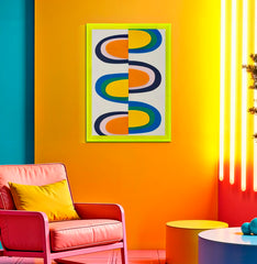 POP ART CANVAS PRINT WITH FRAME -H- CM 50 x 3,3X70