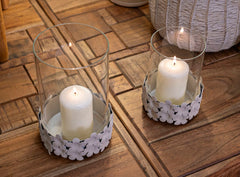 CANDLE HOLDER DUNE C/VETRO CM Ø14X21 