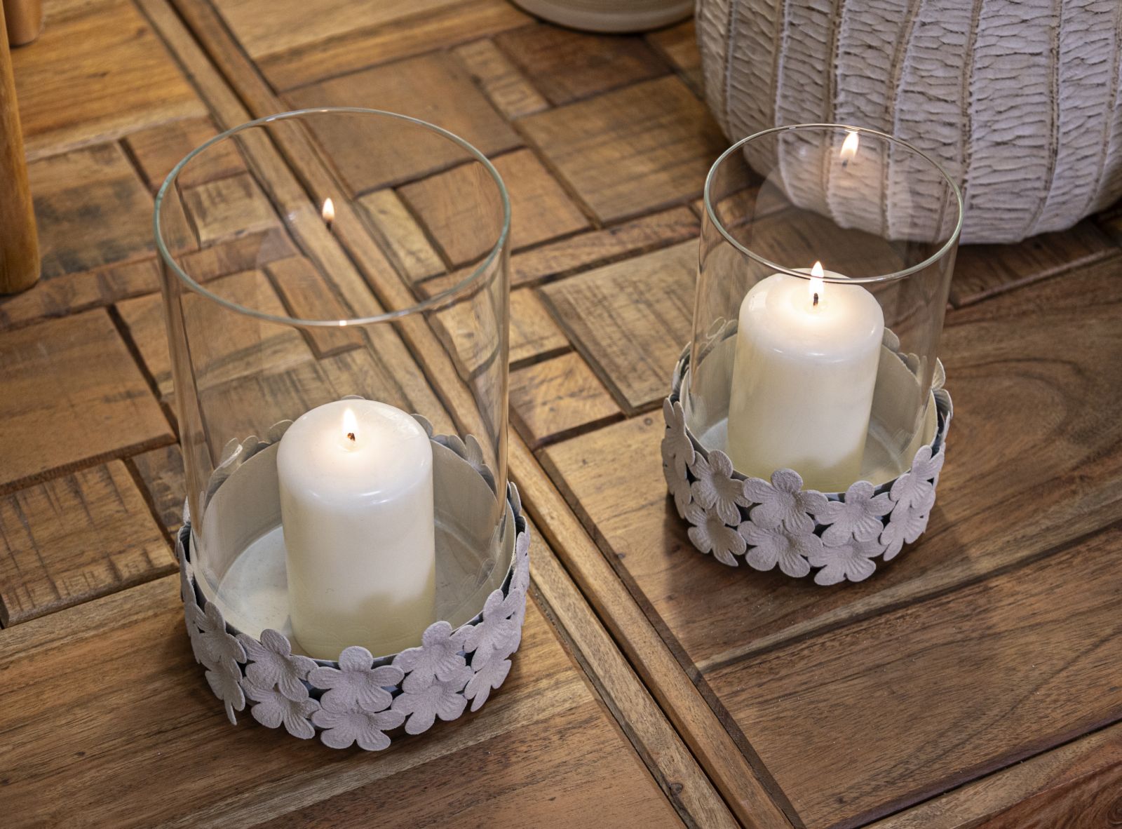 CANDLE HOLDER DUNE C/GLASS CM Ø12X16 