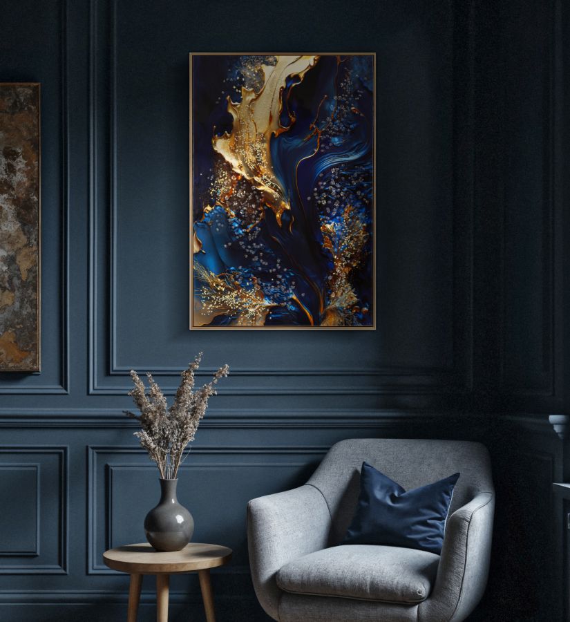 LACQUERED CANVAS PRINT WITH FRAME ANDROMEDA -A- CM 60X4X90_x000D_

