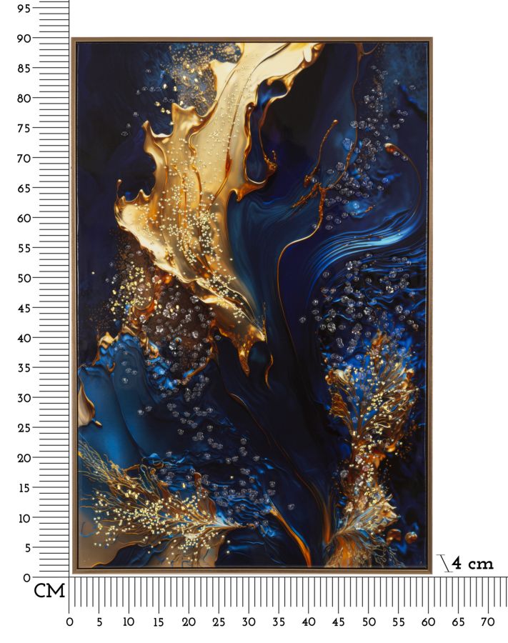 LACQUERED CANVAS PRINT WITH FRAME ANDROMEDA -A- CM 60X4X90_x000D_
