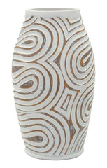 OBLIX RESIN VASE CM Ø 19,5X35 (HOLE CM Ø 10,5)