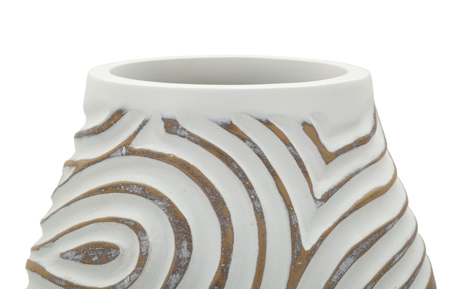 OBLIX RESIN VASE CM Ø 19,5X35 (HOLE CM Ø 10,5)