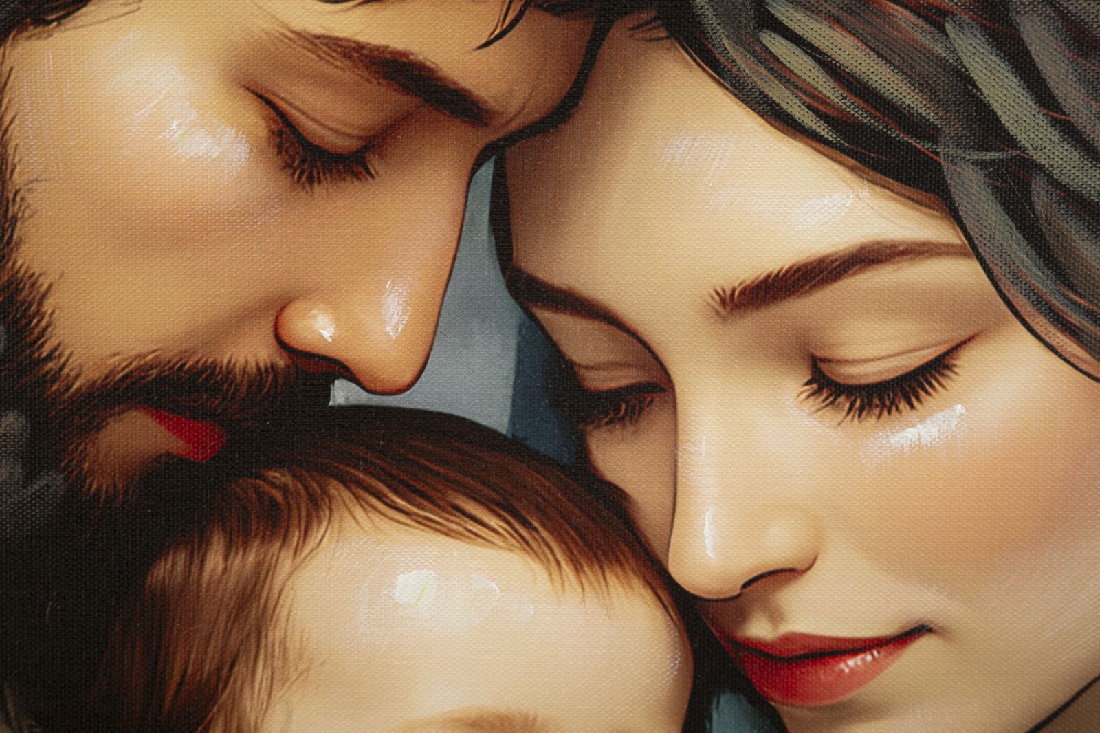PRINTING ON CANVAS NATIVITY LAQUARED WITH FRAME CM 122X4X82