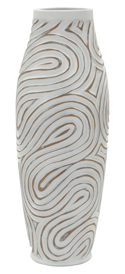 OBLIX RESIN VASE CM Ø 18,5X50 (HOLE CM Ø 9)