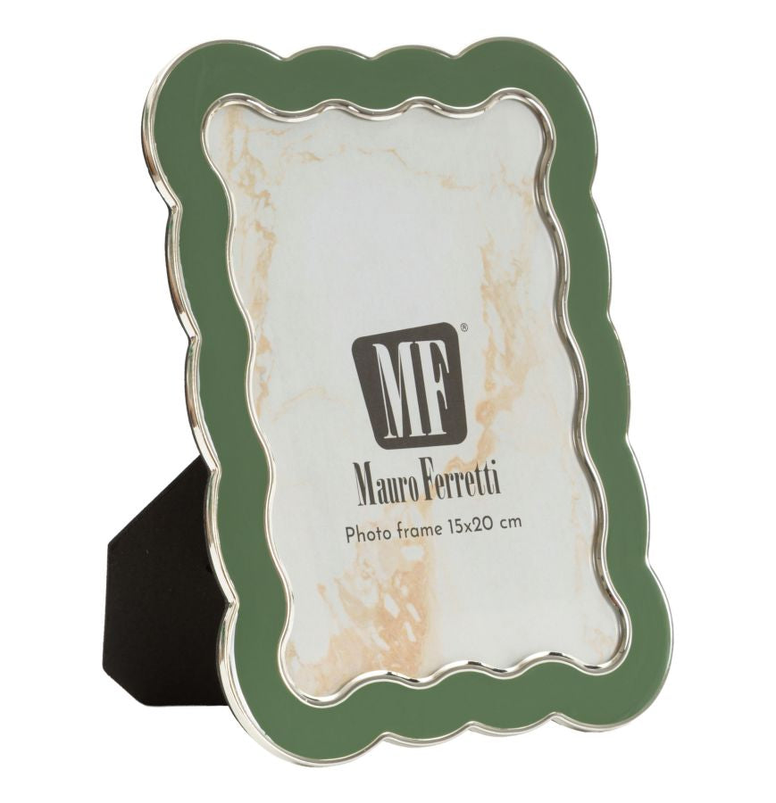 PHOTO FRAME CHARLOTTE GREEN CM 15,7X1,3X21,10 (INSIDE SIZE CM 12,5X17,5) 