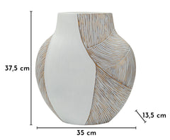 HO CHI MINH RESIN VASE CM 35X13,5X37,5 (HOLE CM 16X6)