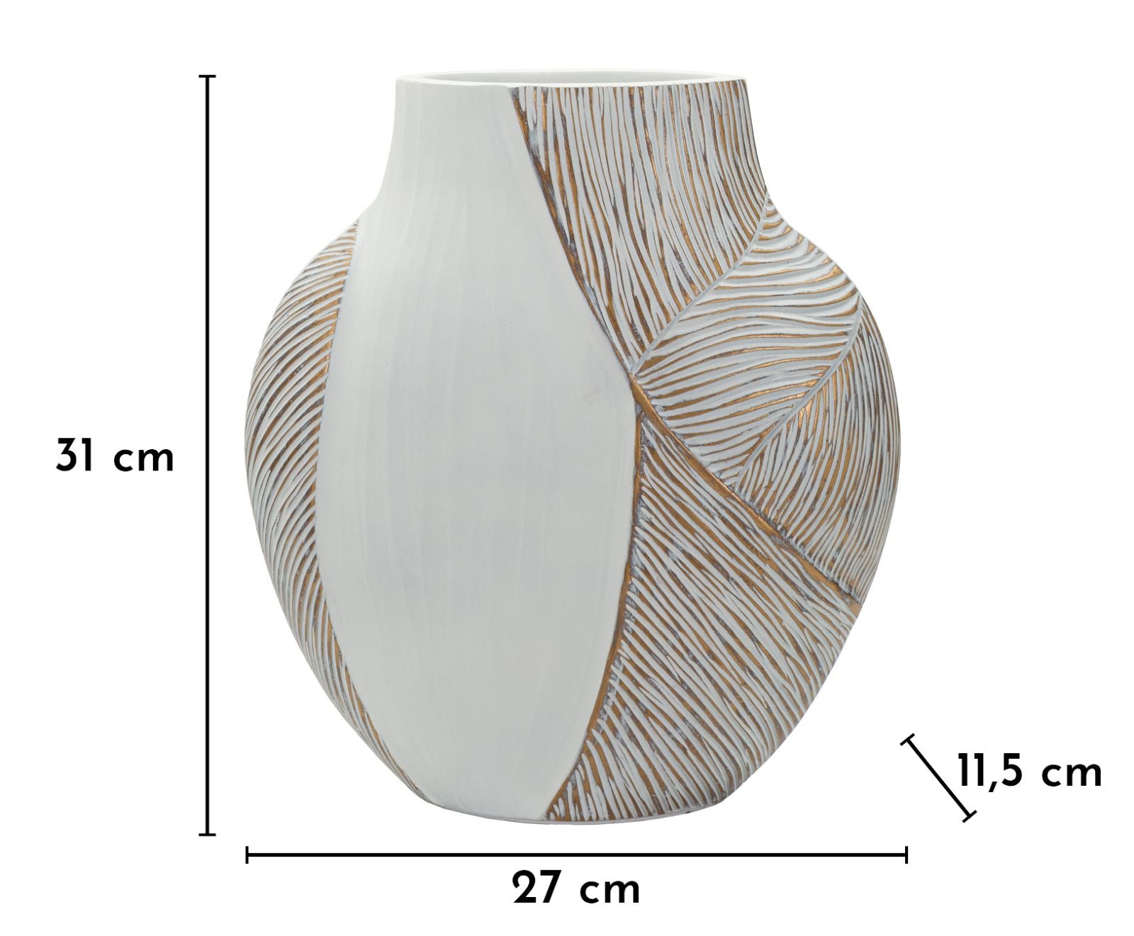  HO CHI MINH RESIN VASE CM 27X11,5X31 (HOLE CM 12X6)
