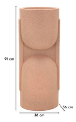 NUI OUTDOOR VASE HOLDER  CM 38X36X91 (HOLE CM Ø 29)