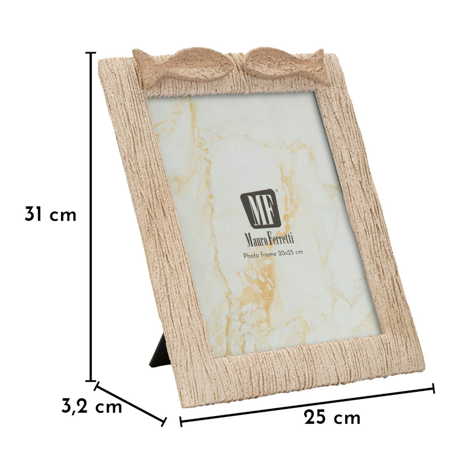 PHOTO FRAME SAND CM 25X3,2X31 (INSIDE SIZE CM 20X25)