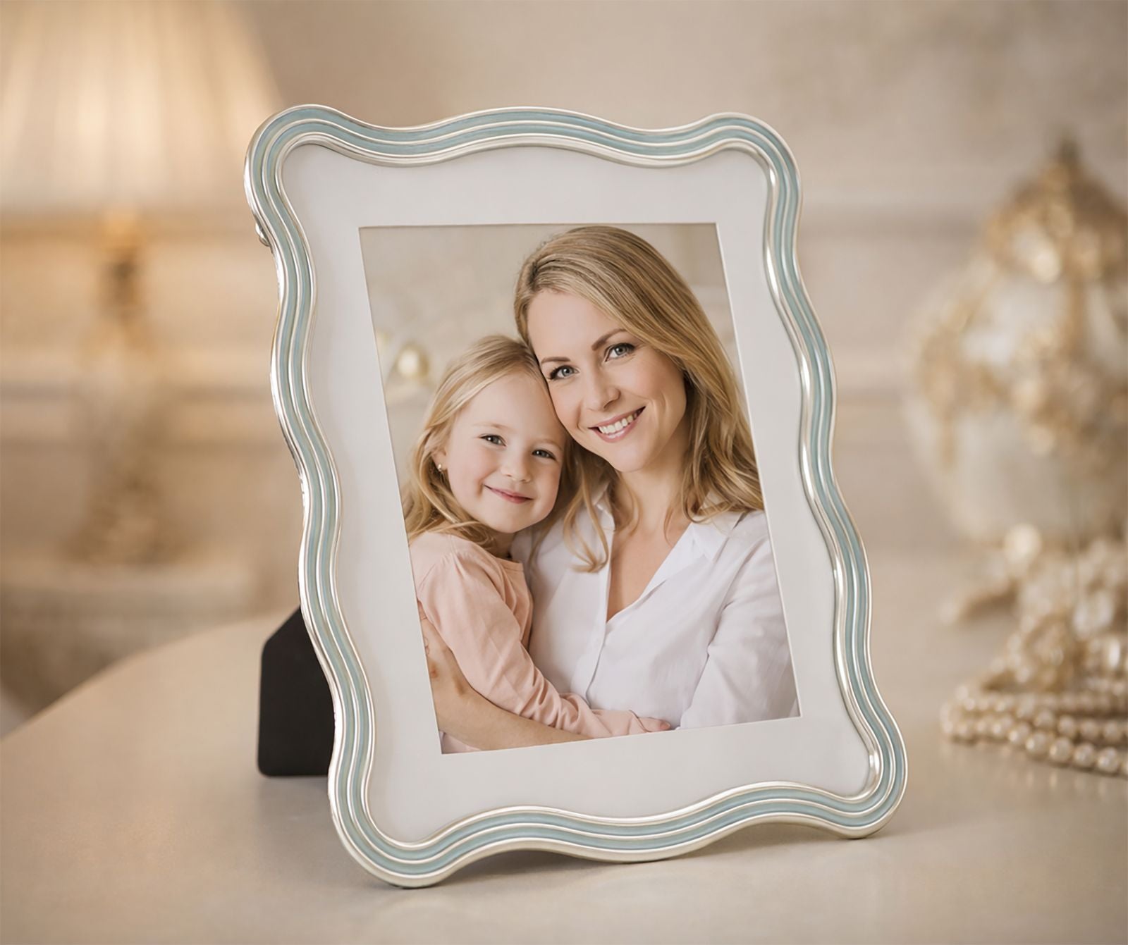 PHOTO FRAME ELIZABETH LIGHT BLUE CM 22,7X1,3X27,6 (INSIDE SIZE CM 20X25) 