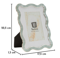 PHOTO FRAME ELIZABETH LIGHT BLUE CM 17,5X1,3X22,5 (INSIDE SIZE CM 15X20)