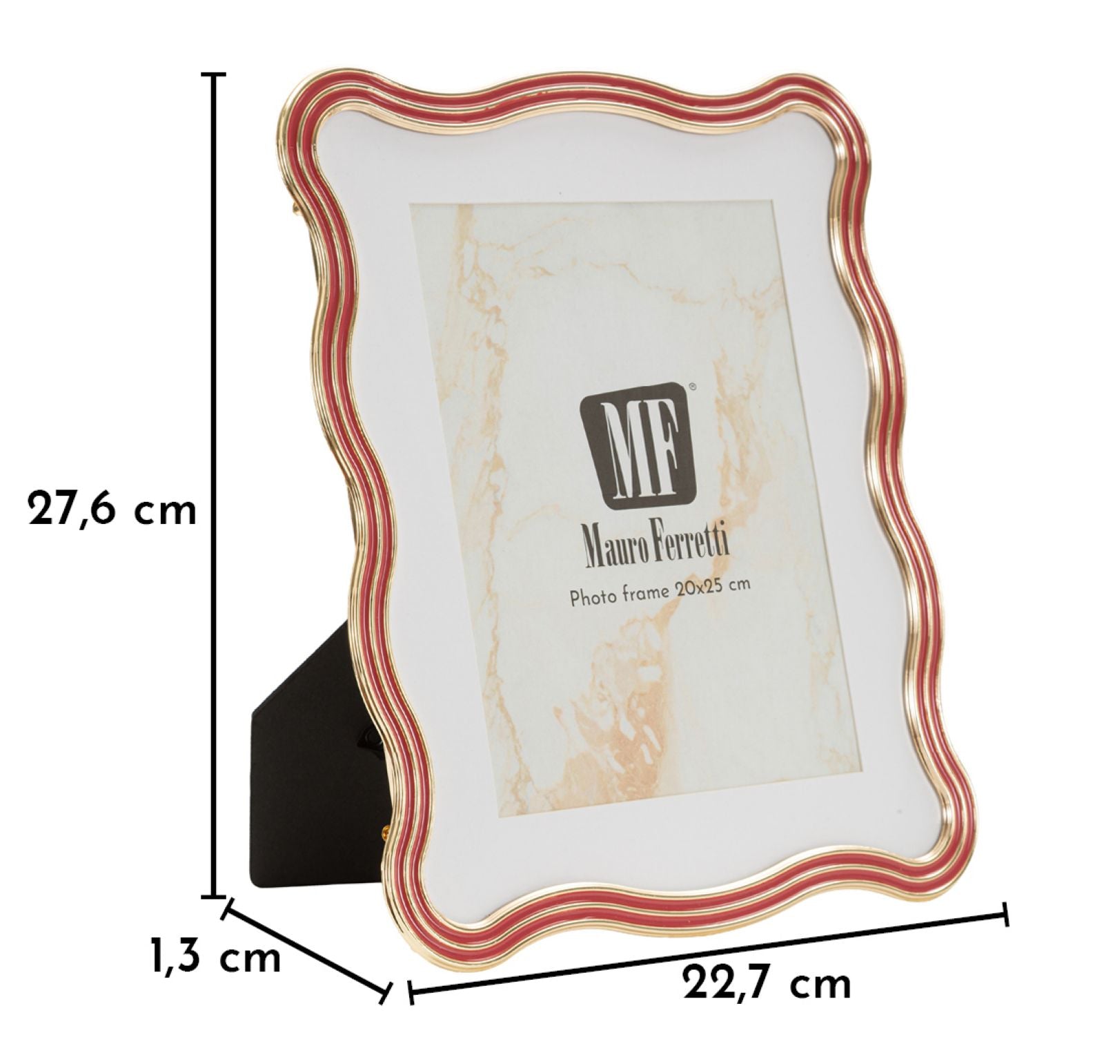 PHOTO FRAME ELIZABETH RED CM 22,7X1,3X27,6 (INSIDE SIZE CM 20X25) 
