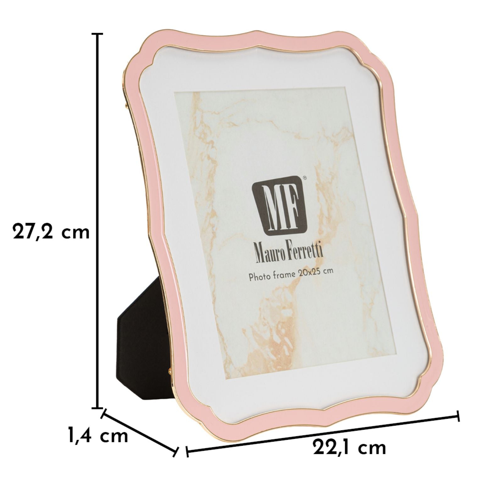 PHOTO FRAME MARGOT PINK CM 22,1X1,4X27,2 (INSIDE SIZE CM 20X25) 