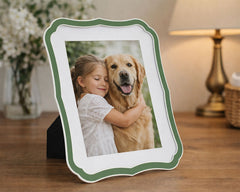 PHOTO FRAME MARGOT GREEN CM 22,1X1,4X27,2 (INSIDE SIZE CM 20X25)