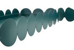 SATURN TRAY RECT. TEAL SET 2 PCS CM 40X16,5X4,5-29X12X4,5