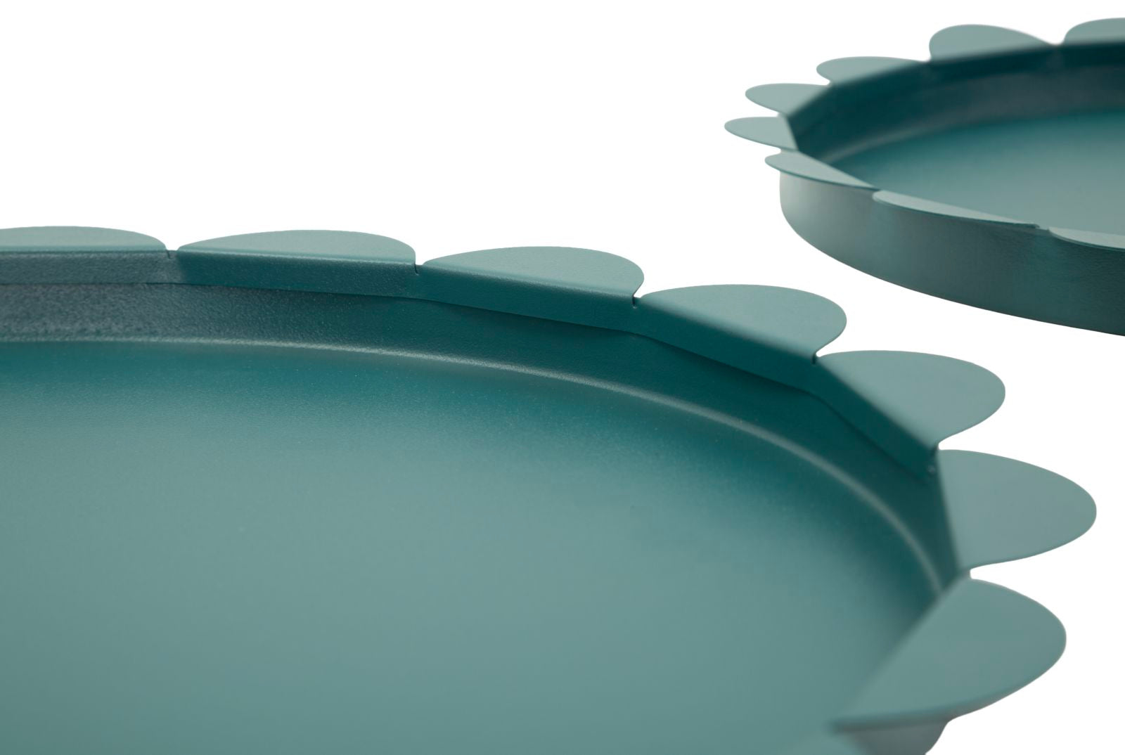 SATURN TRAY ROUND TEAL SET 2 PCS CM Ø 33X2-27,5X2
