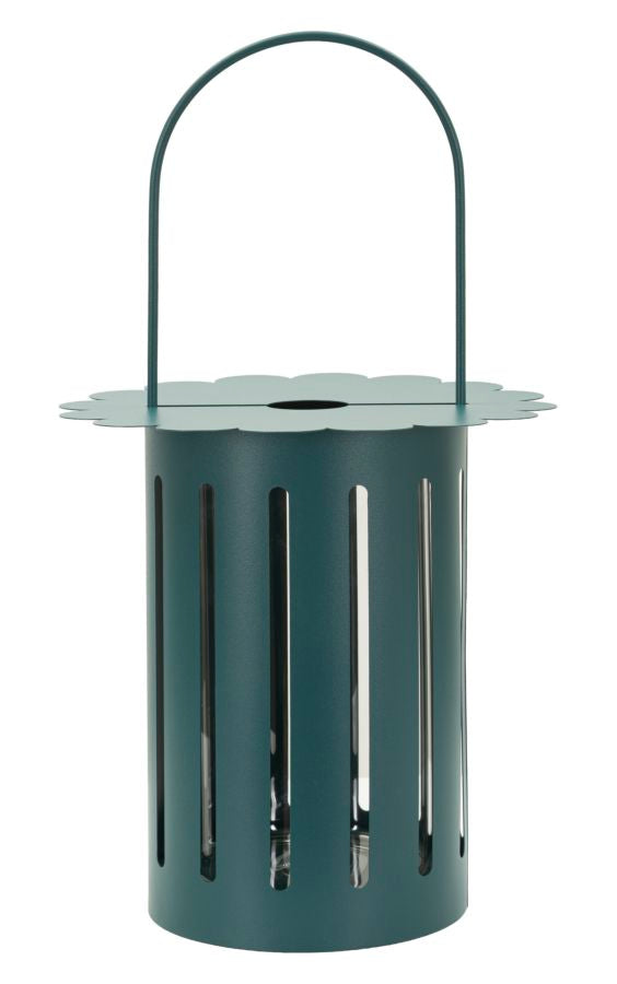 SATURN LANTERN TEAL CM Ø 24X43