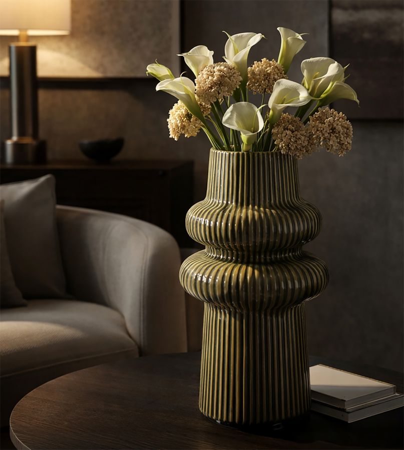 HARMONY VASE CM Ø 18X36 HOLE CM Ø 8)