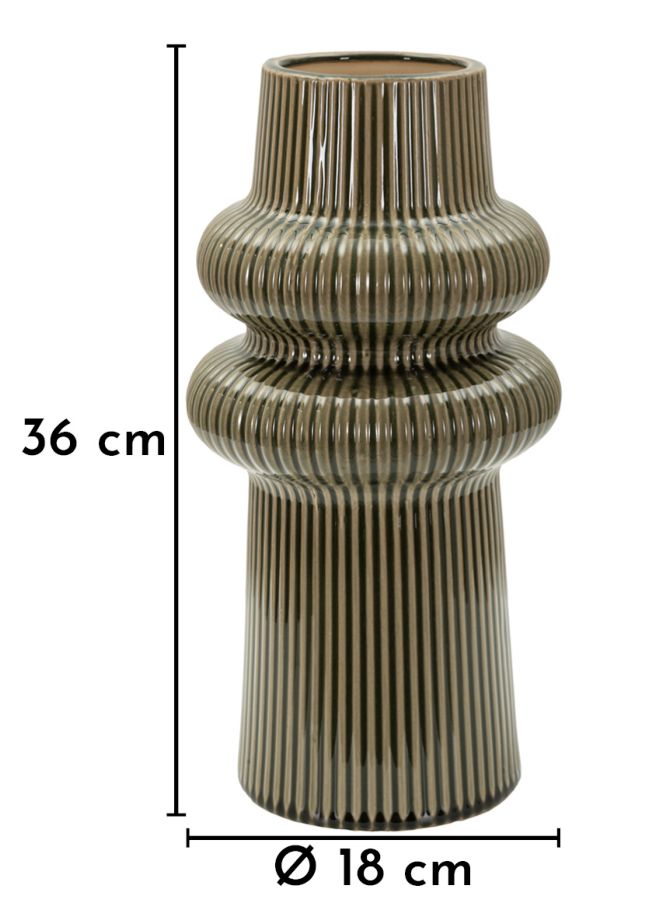 HARMONY VASE CM Ø 18X36 HOLE CM Ø 8)