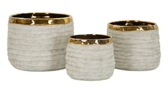 LIMA TALL CACHEPOT SET 3 PCS CM Ø 23X17,5-18,5X15-15X12,5