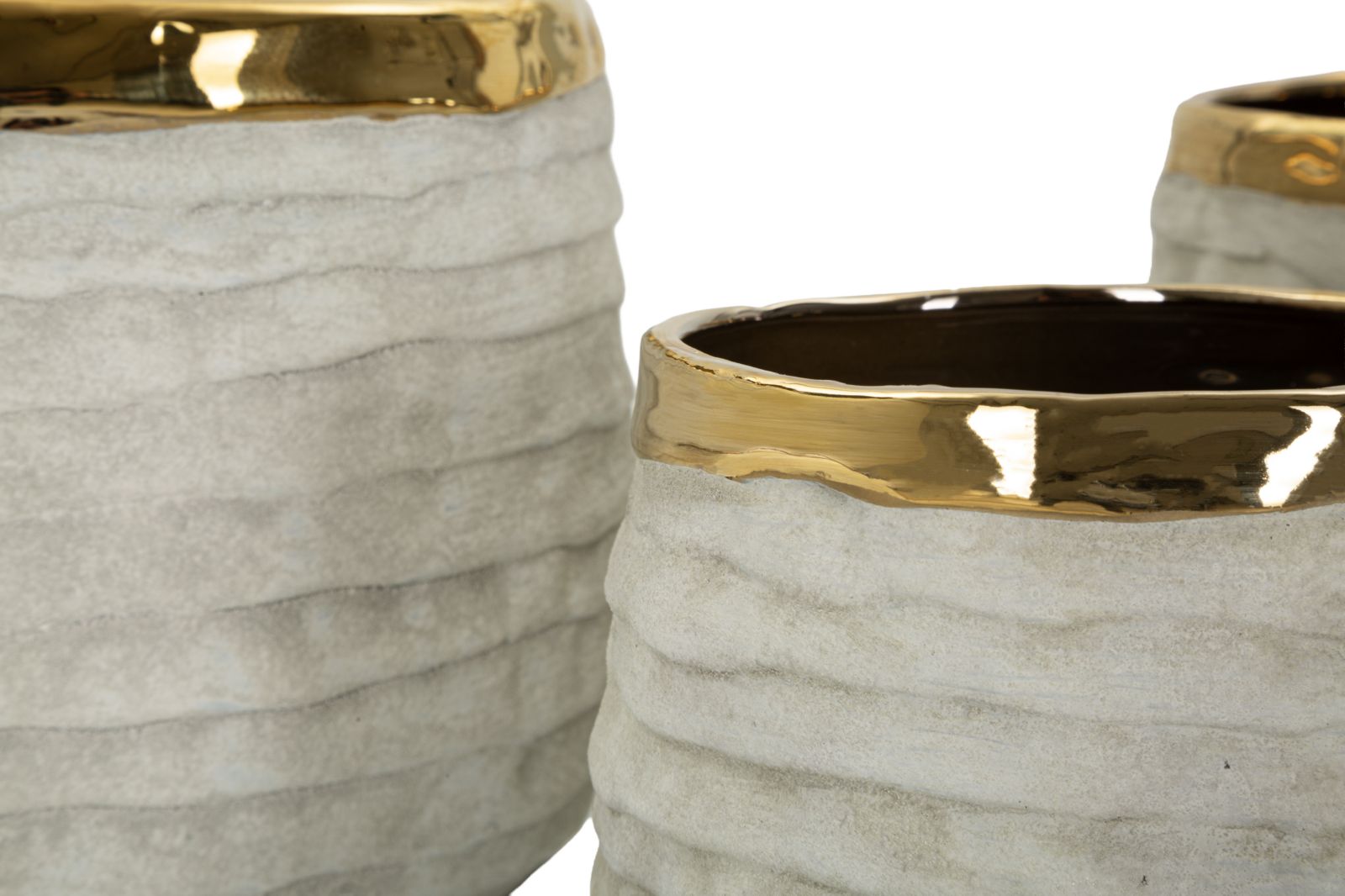 LIMA TALL CACHEPOT SET 3 PCS CM Ø 23X17,5-18,5X15-15X12,5
