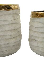 LIMA TALL CACHEPOT SET 3 PCS CM Ø 23X17,5-18,5X15-15X12,5