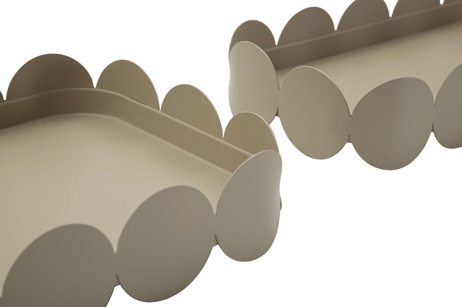 SATURN TRAY RECT. DOVE GREY SET 2 PCS CM 40X16,5X4,5-29X12X4,5