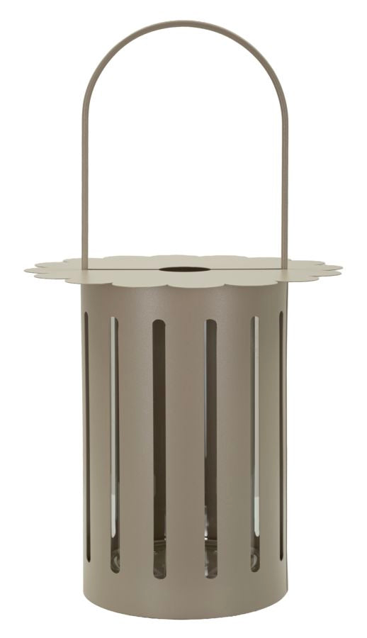 SATURN LANTERN DOVE GREY CM Ø 24X43