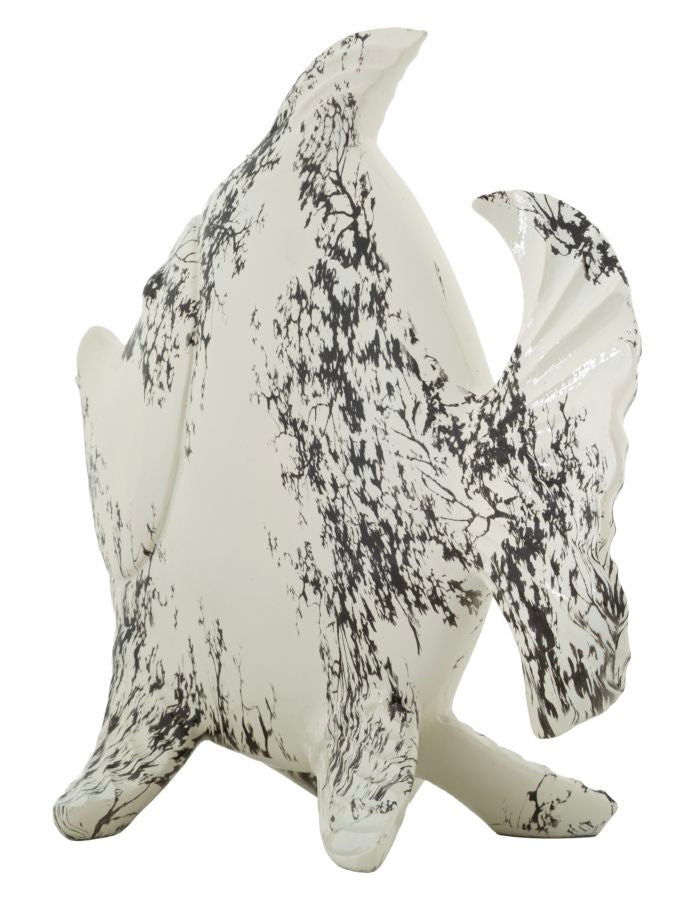 Oriental Style Fish-Shaped Sculpture 37X19X34cm
