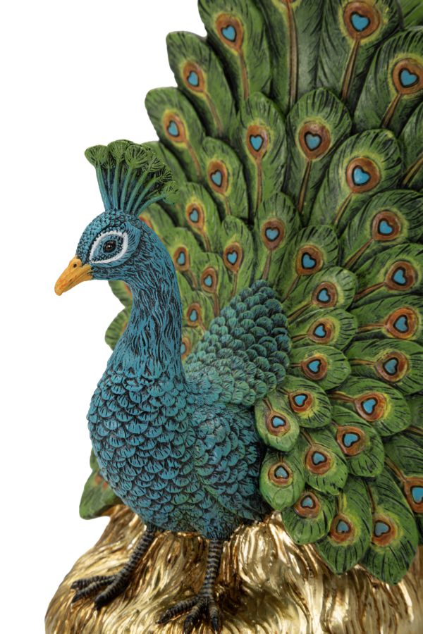 Peacock-Shaped Bookends, Eclectic Style, 20 x 15 x 19 cm