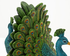 Peacock-Shaped Bookends, Eclectic Style, 20 x 15 x 19 cm
