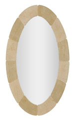 Natural Style Oval Wall Mirror 70X3X119.5cm (Tempered Inner Size Ø 47X97cm)