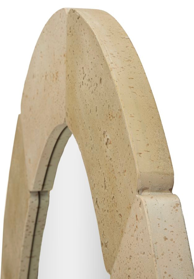 Natural Style Oval Wall Mirror 70X3X119.5cm (Tempered Inner Size Ø 47X97cm)