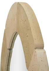 Natural Style Oval Wall Mirror 70X3X119.5cm (Tempered Inner Size Ø 47X97cm)