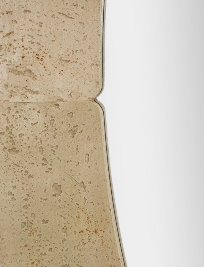 Natural Style Oval Wall Mirror 70X3X119.5cm (Tempered Inner Size Ø 47X97cm)