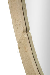 Natural Style Oval Wall Mirror 70X3X119.5cm (Tempered Inner Size Ø 47X97cm)