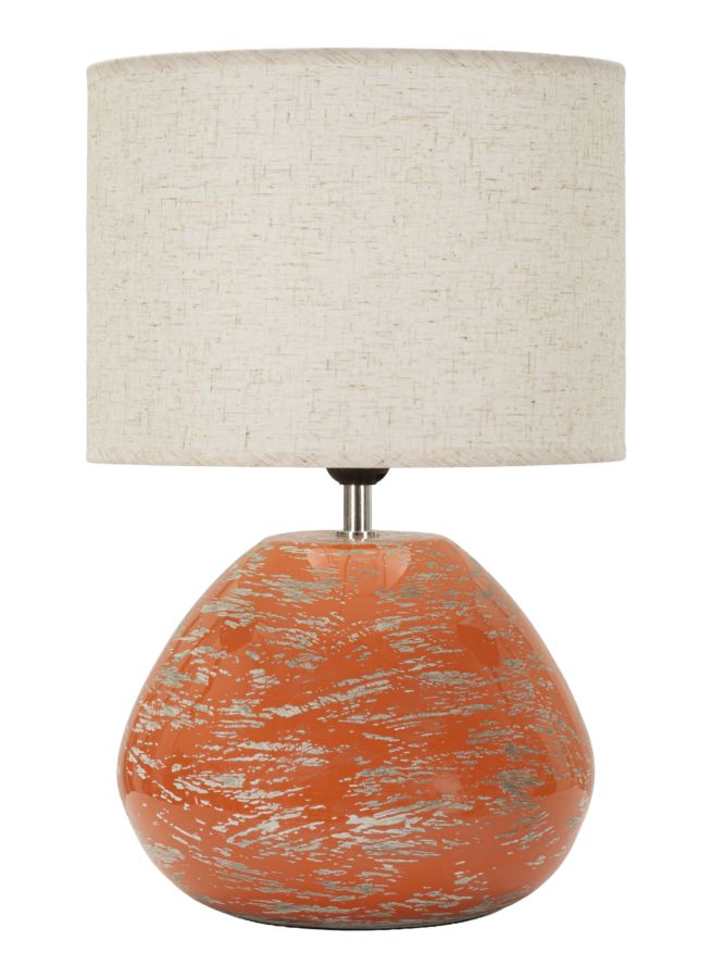 Orange Table Lamp Contemporary Style 30x49 cm