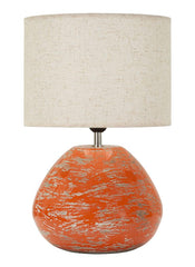 Orange Table Lamp Contemporary Style 30x49 cm